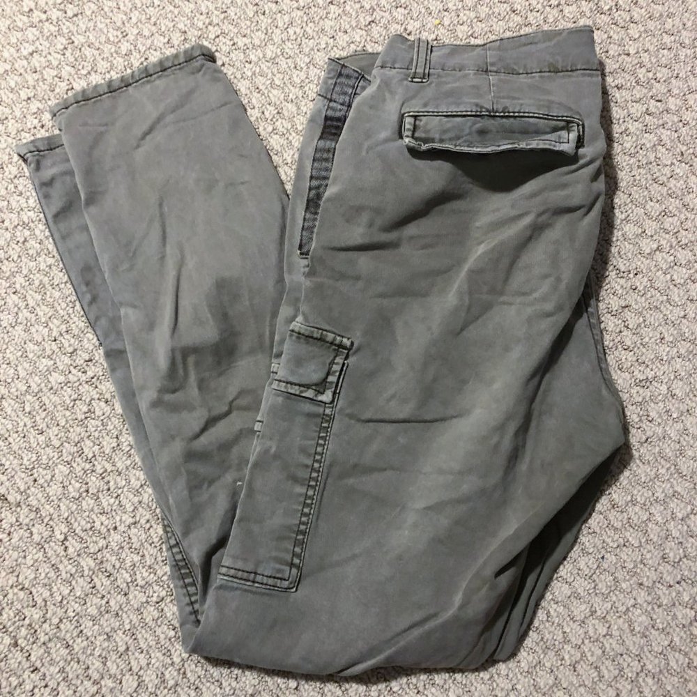 Joe Fresh Army Green Side Zipper Cargo Pants